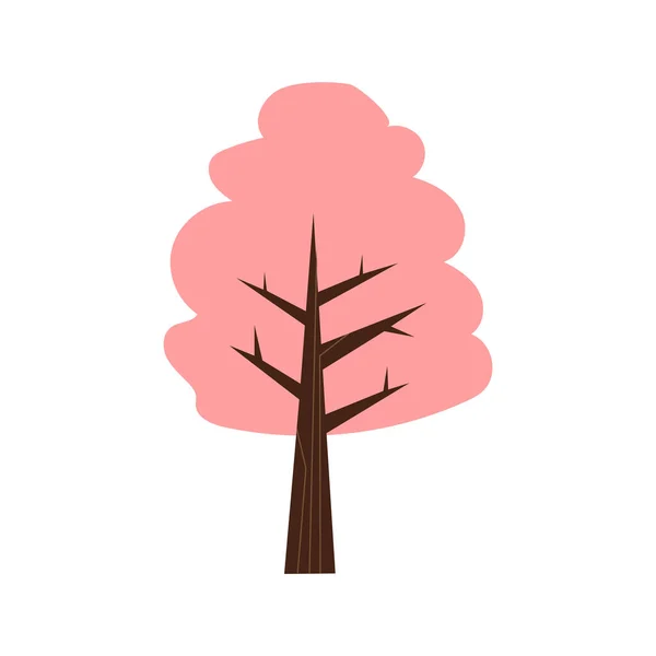 Izolowana kolorowa ikona drzewa — Wektor stockowy