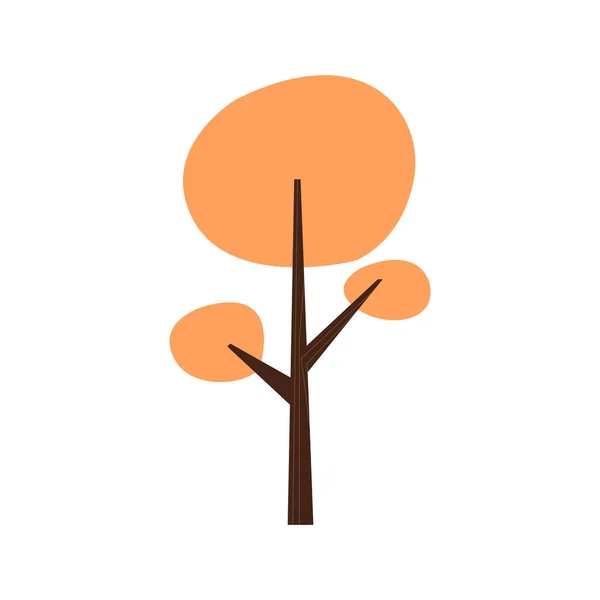 Icono de árbol de color aislado — Vector de stock