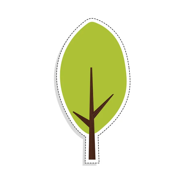 Izolowana kolorowa ikona drzewa — Wektor stockowy