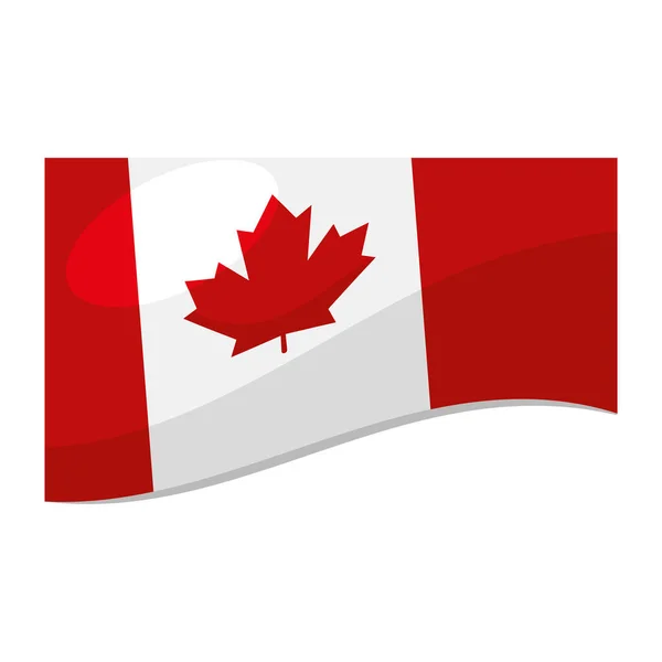 Bandeira do Canadá — Vetor de Stock