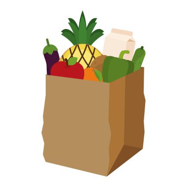 Market poşeti simgesi