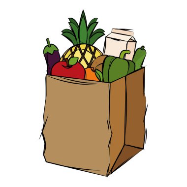 Market poşeti simgesi