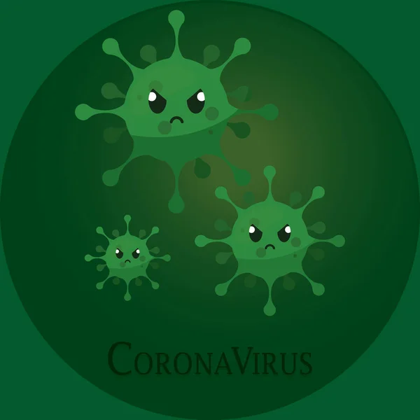 Coronavirus Tıbbi Posteri — Stok Vektör
