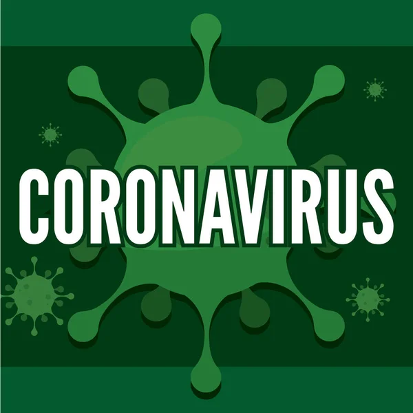 Cartel médico del Coronavirus — Archivo Imágenes Vectoriales