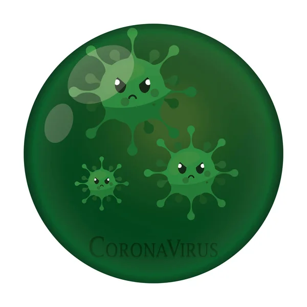 Medizinisches Poster zum Coronavirus — Stockvektor