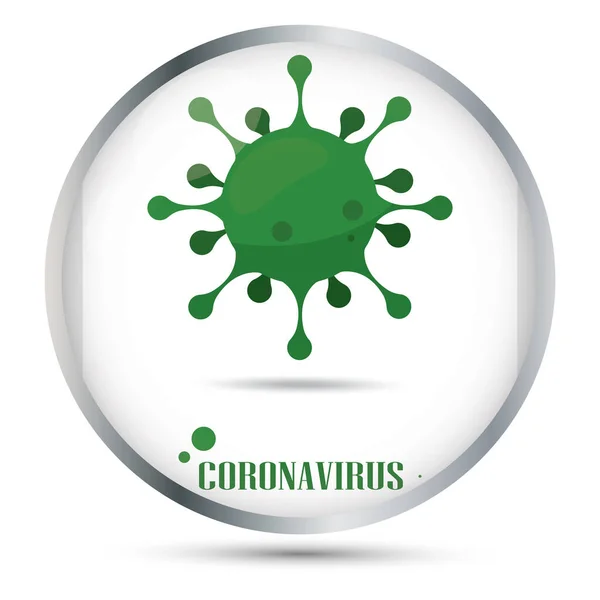 Cartel médico del Coronavirus — Archivo Imágenes Vectoriales