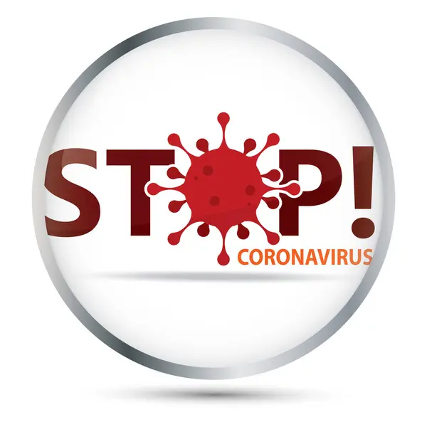 Affiche Stop coronavirus — Image vectorielle