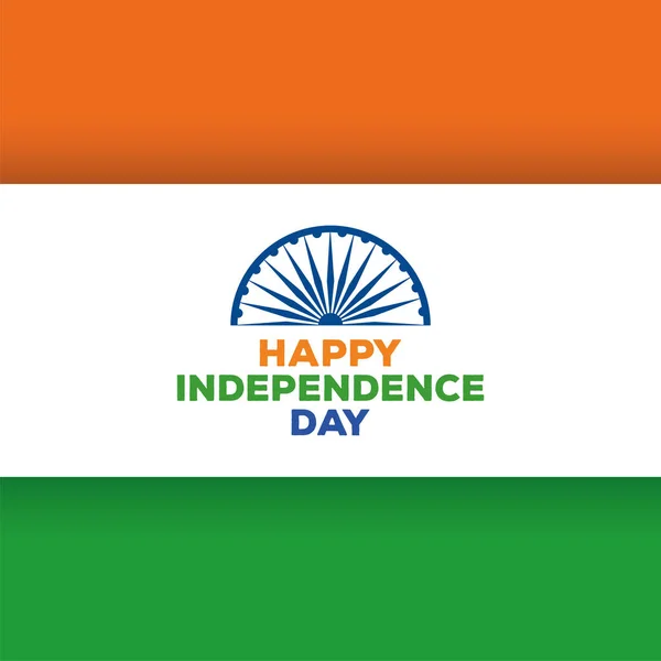 Indépendance de la carte Inde — Image vectorielle