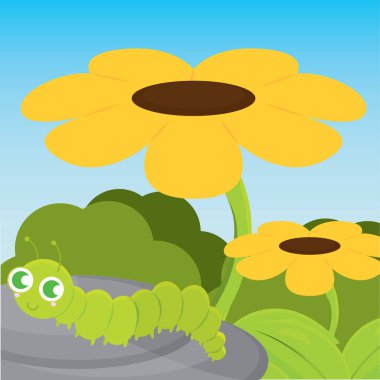 Tatlı solucan çizgi filmi.