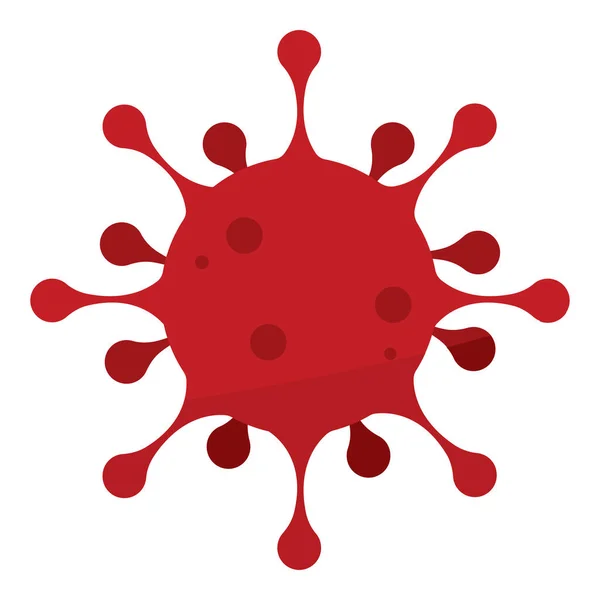 Red virus image — Stock Vector