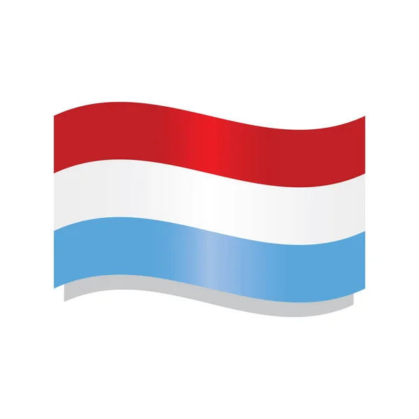 Hollandia lengő zászlója — Stock Vector