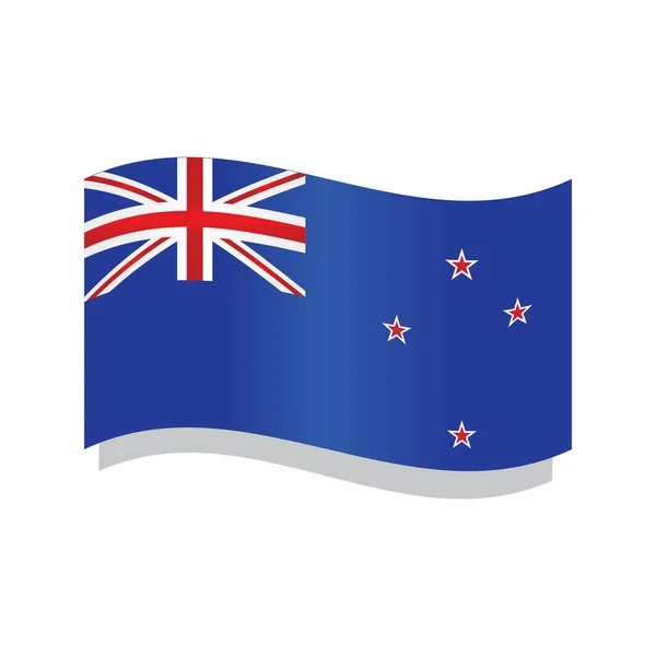 Zwaaiende vlag van Australië — Stockvector
