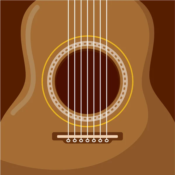Guitarra acústica clássica — Vetor de Stock