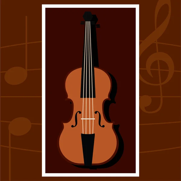 Klassiek vioolbeeld — Stockvector