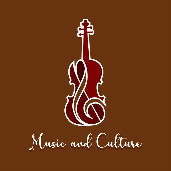 Imagen clásica del violín — Vector de stock