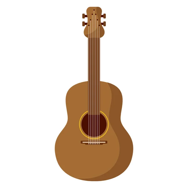 Classic acoustic guitar — Stock Vector