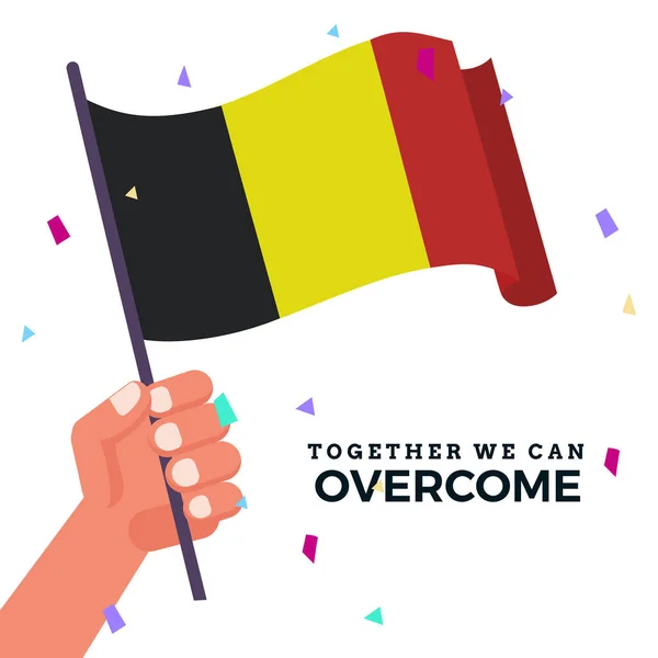 Bandera de Belgica — Vector de stock