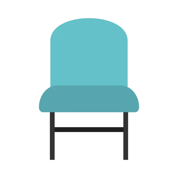Kék szék ikon — Stock Vector
