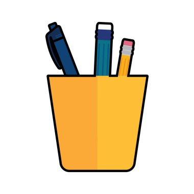 Kalem tutacağındaki kalemler.