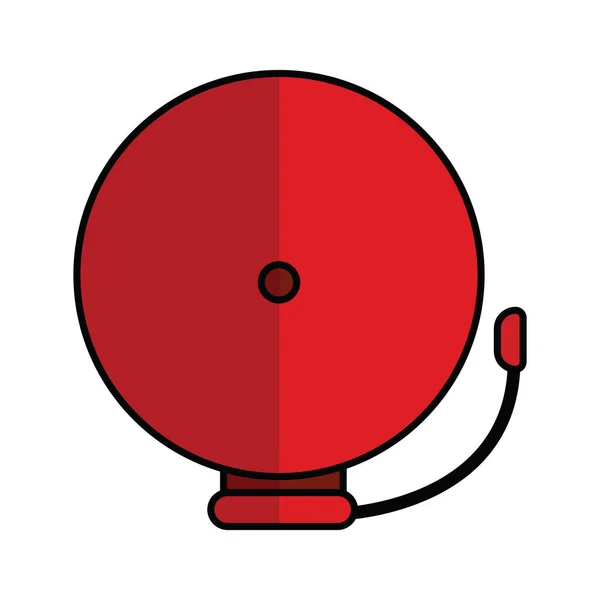Vörös iskolás harang ikon — Stock Vector
