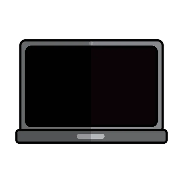 Icône d'ordinateur portable isolé — Image vectorielle
