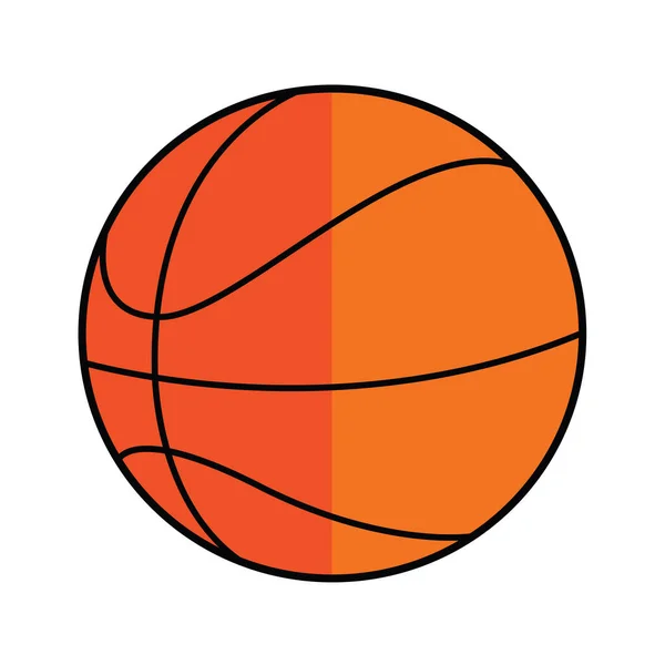 Geïsoleerde basketbal bal pictogram — Stockvector