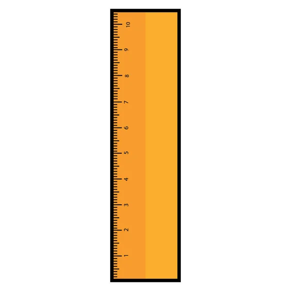 Ícone de régua isolado — Vetor de Stock