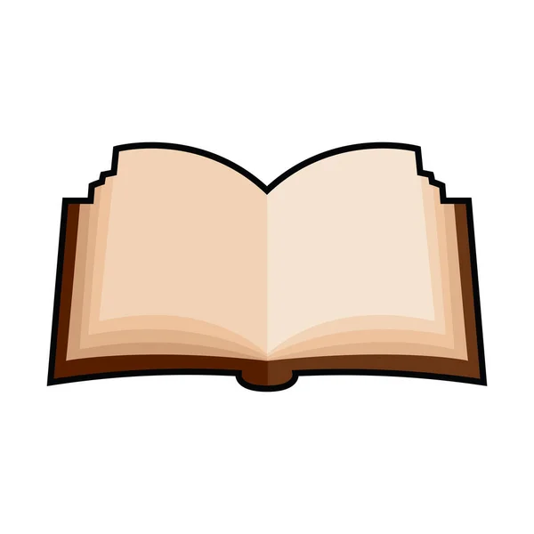 Icono de libro abierto aislado — Vector de stock
