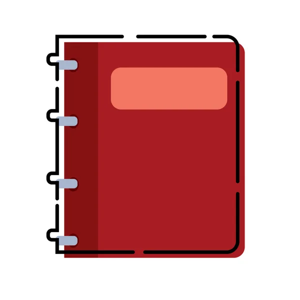 Isolated notebook icon — Stock Vector