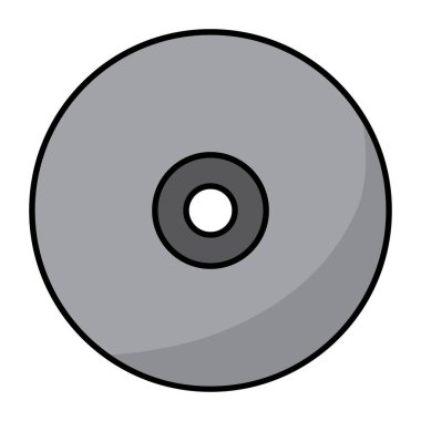 İzole CD simgesi