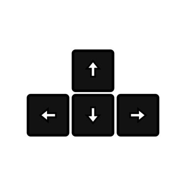 İzole edilmiş navigasyon tuşları simgesi