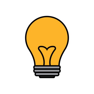 İzole edilmiş ampul simgesi