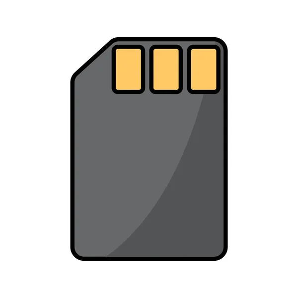 Isoliertes Memory-Stick-Symbol — Stockvektor