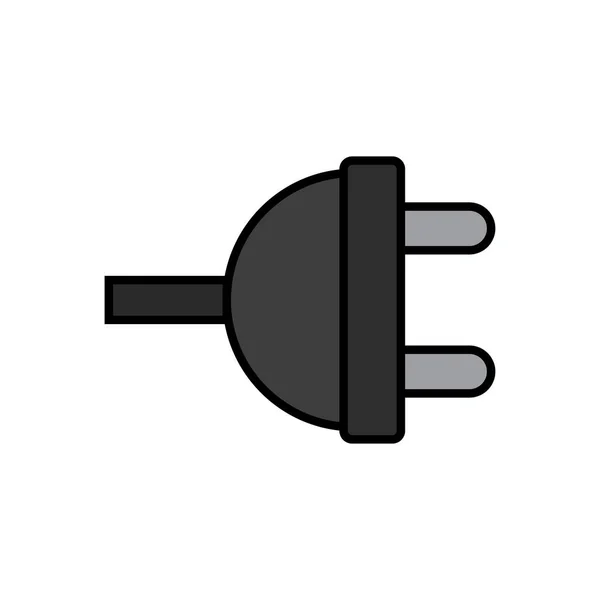 Ícone de plug elétrico isolado — Vetor de Stock