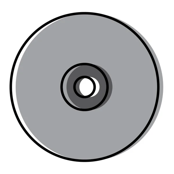 Icono de CD aislado — Vector de stock