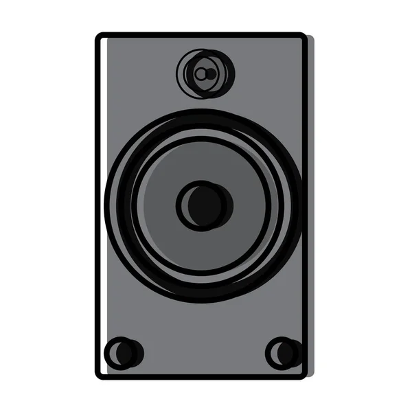 Icono de altavoz de sonido aislado — Vector de stock