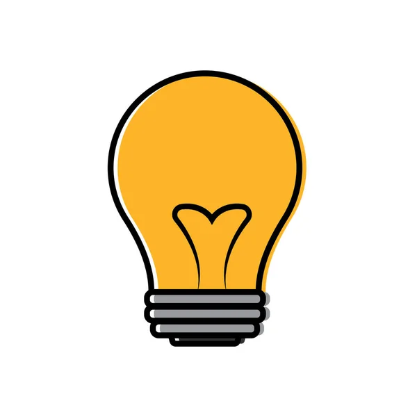 Isolée icône de l'ampoule — Image vectorielle