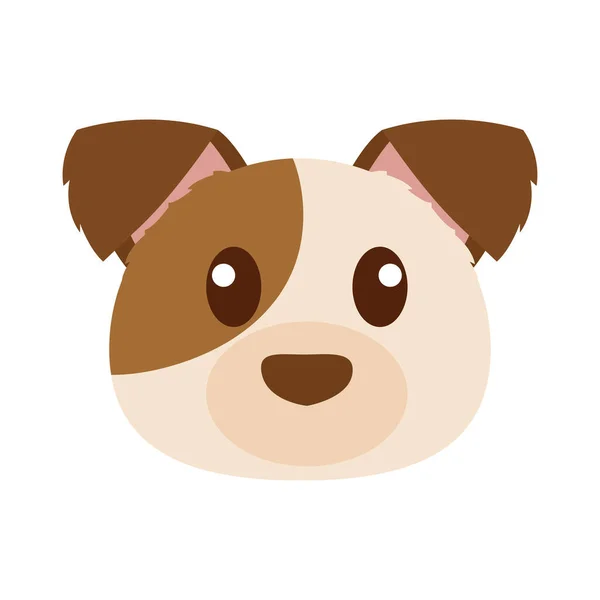 Cabeza de perro de dibujos animados — Vector de stock
