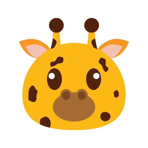Žirafa hlava karikatura — Stockový vektor