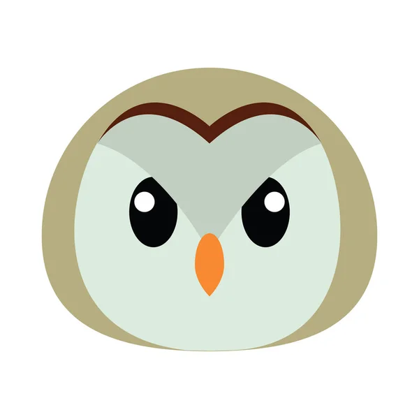 Owl head cartoon — Stock Vector