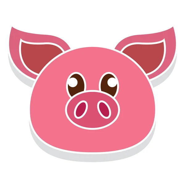 猪头卡通片 — 图库矢量图片