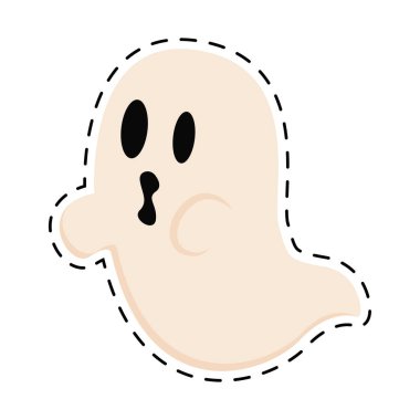 İzole edilmiş hayalet etiketi.