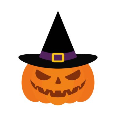 İzole edilmiş balkabağı cadısı