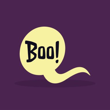 Boo mesajlı komik balon sohbeti