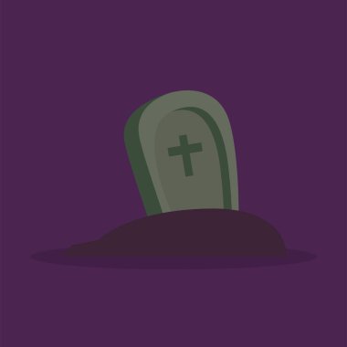 Korkunç mezar taşı simgesi