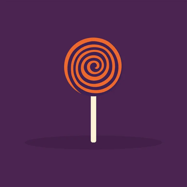 Lollipop halloween candy —  Vetores de Stock