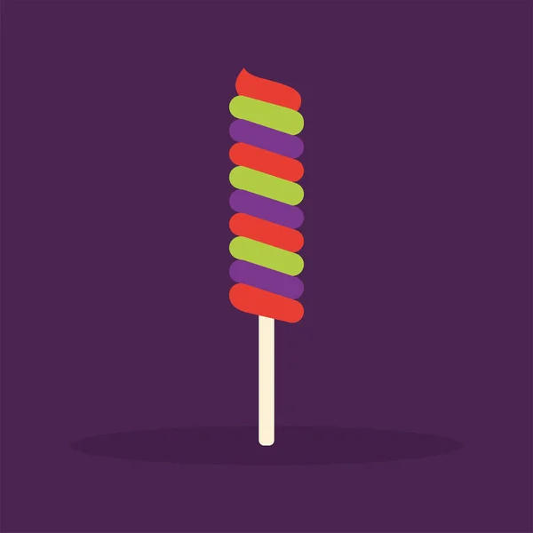 Lollipop Halloween snoep — Stockvector