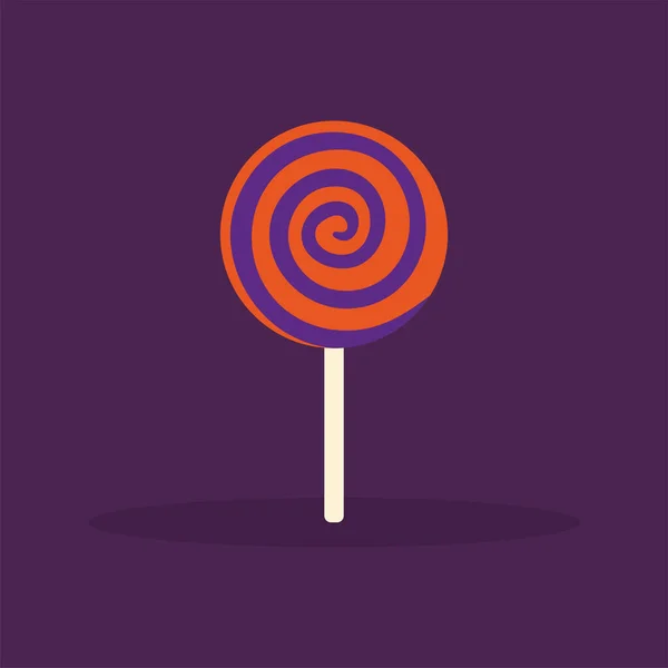 Lollipop Halloween snoep — Stockvector