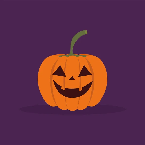 Calabaza de halloween de miedo — Vector de stock