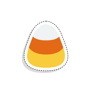 Cadılar bayramı için şeker çıkartması